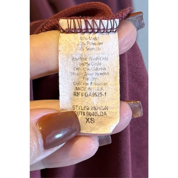 Allison Joy Evereve Ruched Tank Midi Women's Dress XS - Picture 4 of 8